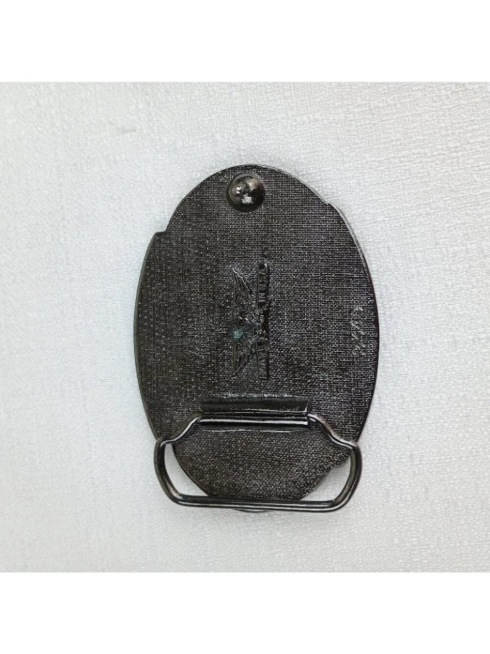 Vtg Metal NASA Space Shuttle Challenger Commemorating Fallen Heroes Buckle